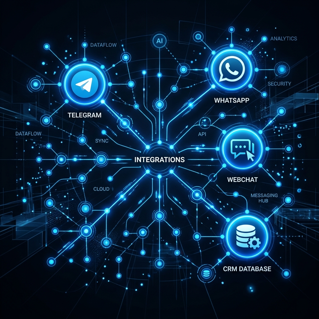 AI integration node map diagram